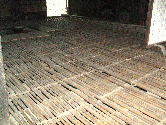 旧永井家の竹簀子（たけすのこ）床
